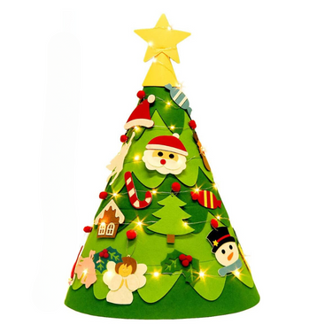 Árbol de Navidad de fieltro para niños DIY | Crea recuerdos navideños mágicos - Feliz Navidad